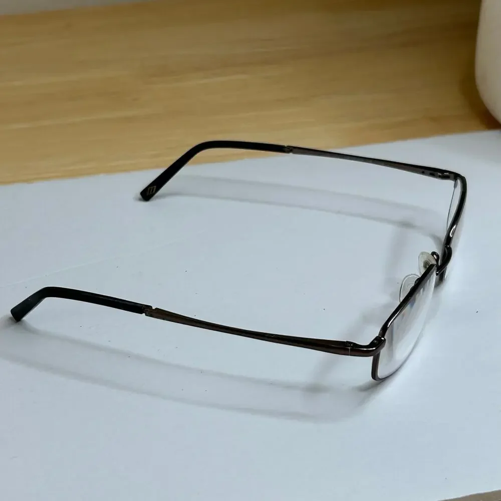 Joseph Abboud Eyeglasses Matte Gun Frames 145 Flex Hinges Women Full Rim